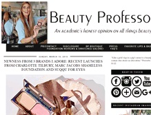 Tablet Screenshot of beautyprofessor.net